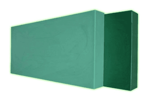CHAPA PP VERDE - 300 X 300 X 40MM*