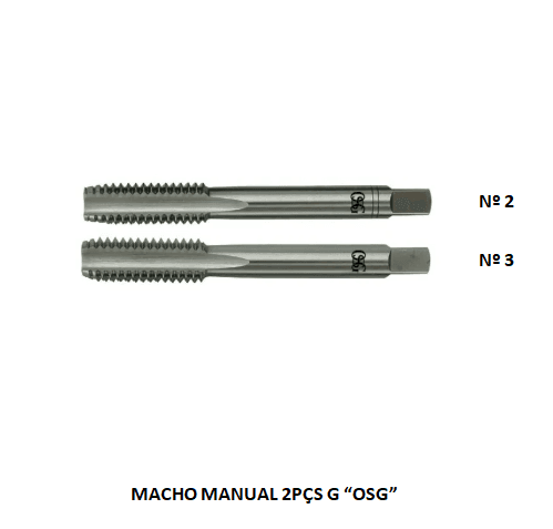 MACHO MANUAL UNC - 11.11 - 7/16 X 14 - 2PCS OSG