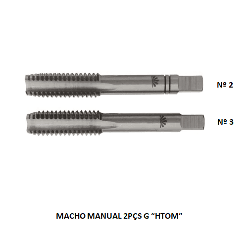 MACHO MANUAL UNC - 11.11 - 7/16 X 14 - 2PCS HTOM