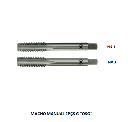 MACHO MANUAL BSP - 20.95 - 1/2 X 14 - 2PCS OSG