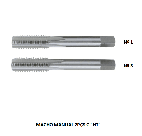 MACHO MANUAL MF10 X 1.25 2PCS HT M10