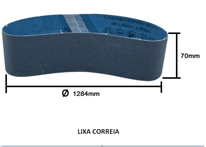 LIXA CORREIA 1284X070 #0320*