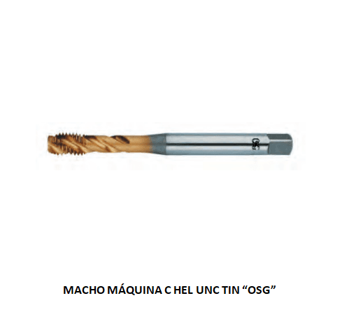 MACHO MAQ C HEL UNC 06.35 - 1/4 X 20 TIN OSG*