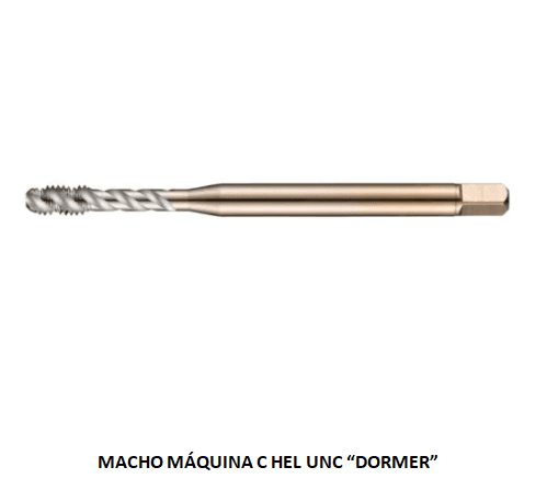 MACHO MAQ C HEL UNC 09.52 - 3/8 X 16 DORMER