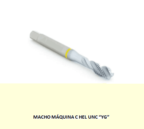 MACHO MAQ C HEL UNC - 09.52 - 3/8 X 16 YG-1