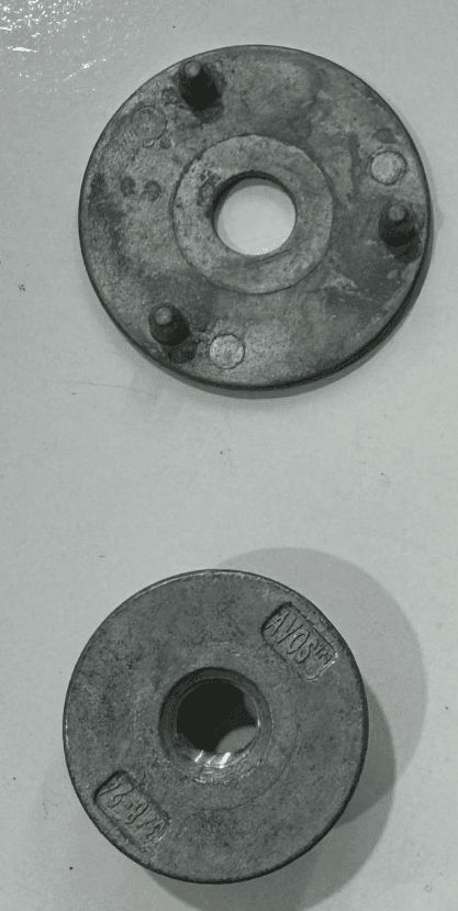 PORCA E GARRA PARA LIXA DISCO AVOS 3/8"