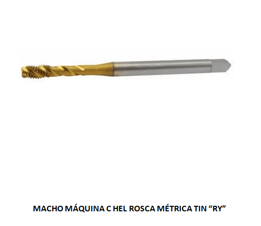 MACHO MAQ C HEL M05.0 X 0.80 TIN RY**