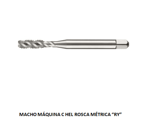 MACHO MAQ C HEL M06.0 X 1.00 RY**