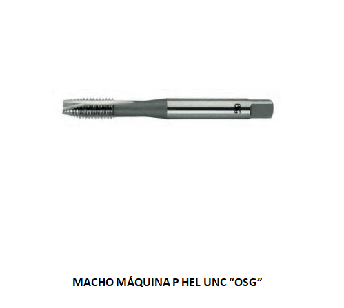 MACHO MAQ P HEL UNC 09.52 - 3/8 X 16 OSG