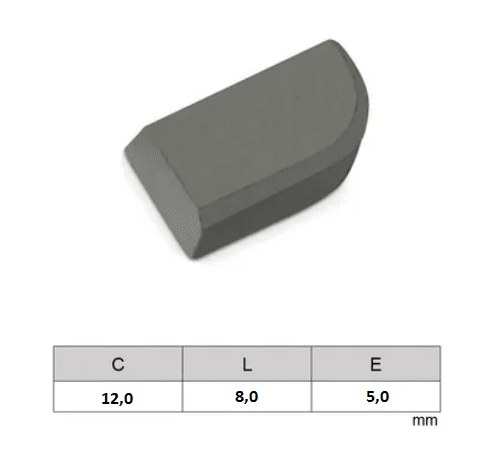 PASTILHA DE VIDEA SOLDAVEL - B12 P30 - 12.0 X 8.0 X 5.0