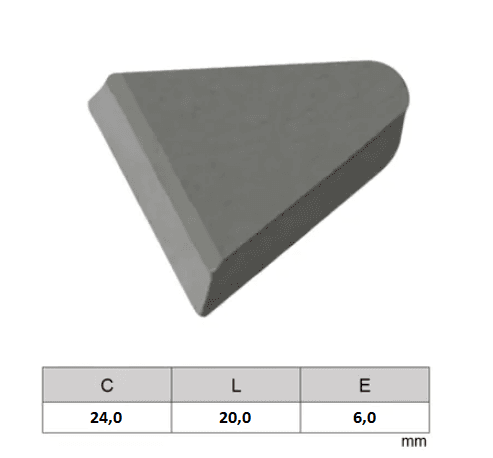 PASTILHA DE VIDEA SOLDAVEL - G20 - 24.0 X 20.0 X 6.0