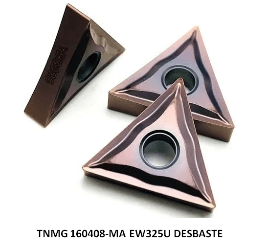 PASTILHA DE VIDEA INSERTO - TNMG 160408-MA EW325U DESBASTE