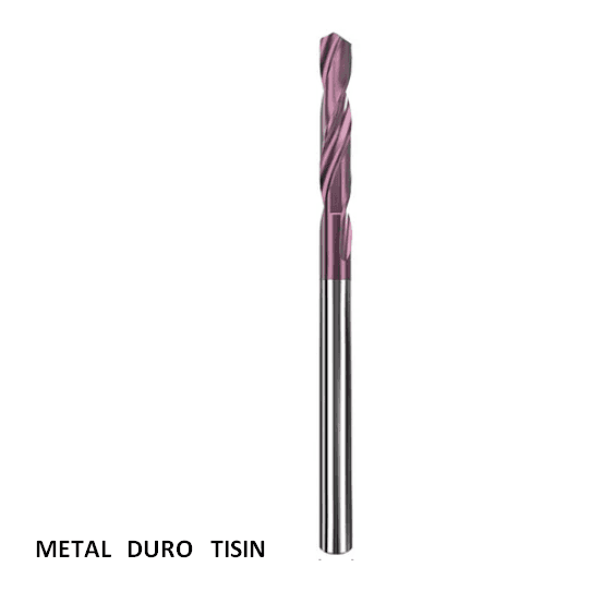 BROCA MD METAL DURO - 04.30 X 47 X 080 - DIN 338 TISIN YG