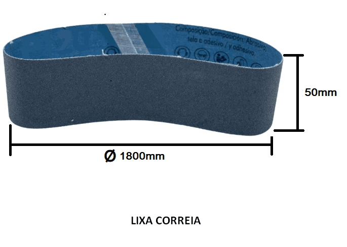LIXA CORREIA 1800X050 #0120*