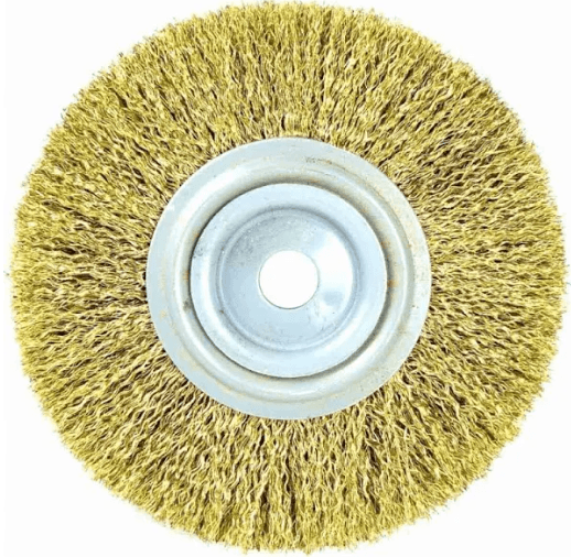 ESCOVA CIRCULAR MOTO ESMERIL ACO LATONADO 152 X 25 - 6 X 1*