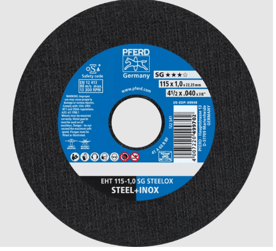 DISCO DE CORTE 04.1/2" 115X1.0X22.23 ETH SG STEELOX