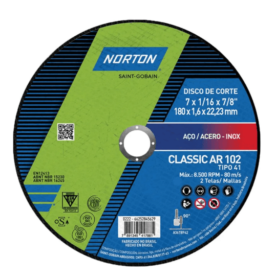 DISCO DE CORTE 07" 180X1.6X22.23 AR102