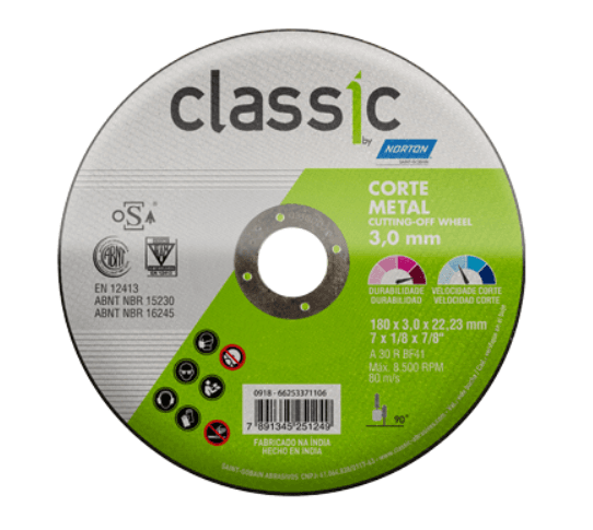 DISCO DE CORTE 07" 180X3.0X22.23 AR302