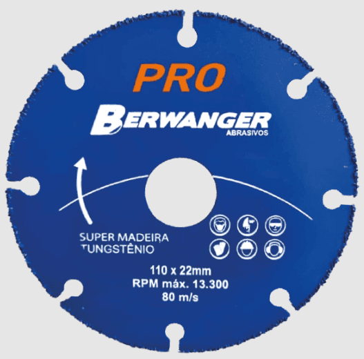 DISCO DIAMANTADO SUPER MADEIRA 115MM X 22/20/16