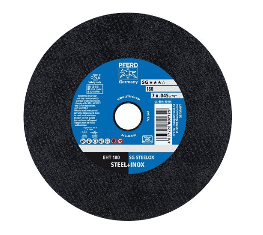 DISCO DE CORTE 07" 180X1.6X22.23 EHT SG STEELOX