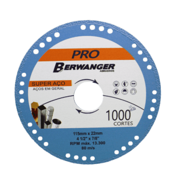DISCO SUPER ACO PRO 115X22MM C/ANEL 20MM E 16MM