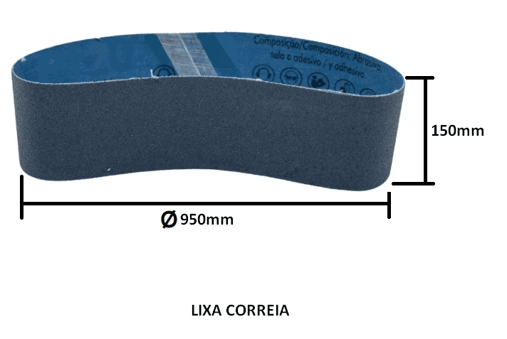 LIXA CORREIA 0950X150 #0050