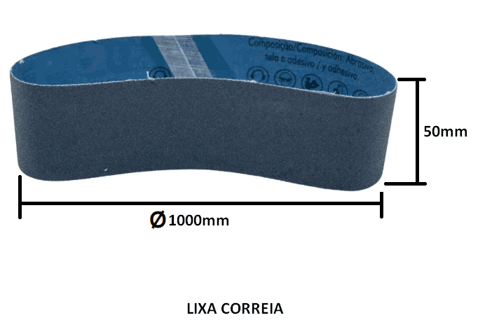 LIXA CORREIA 1000X050 #0120