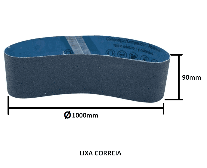 LIXA CORREIA 1000X090 #0100