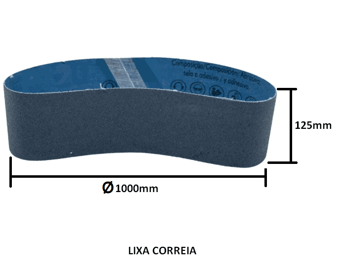LIXA CORREIA 1000X125 #0080