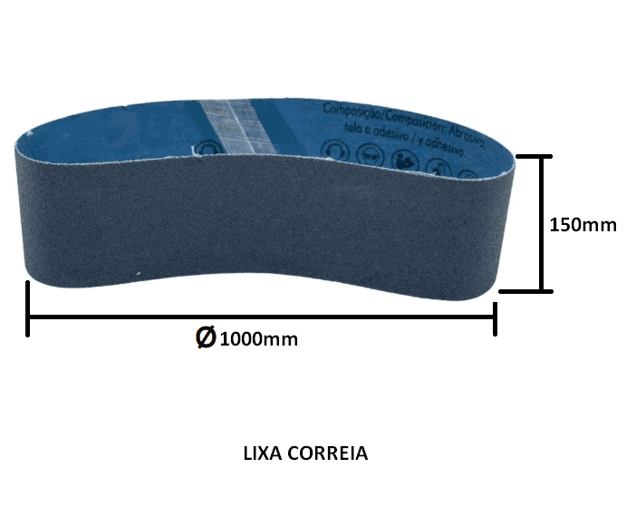 LIXA CORREIA 1000X150 #0100