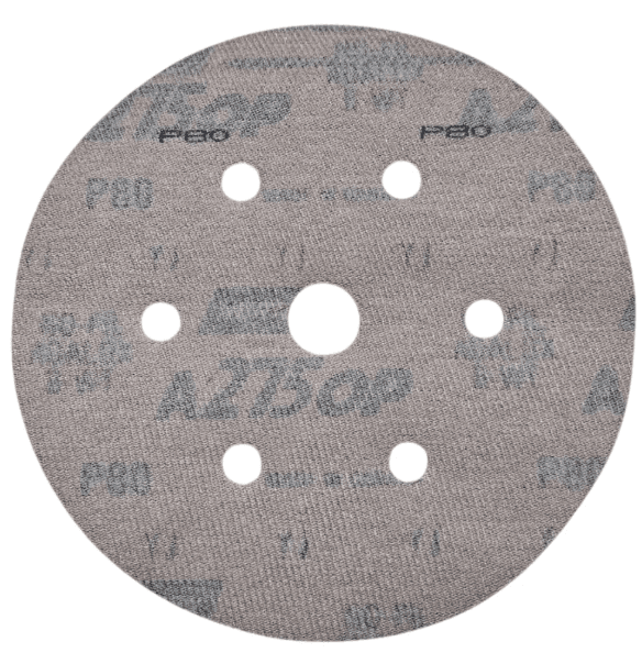 LIXA DISCO 150 MM #080 C/VELCRO 6 FUROS FIXA FACIL A275