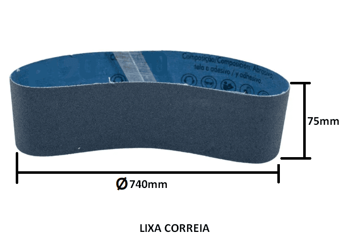 LIXA CORREIA 0740X075 #0060*
