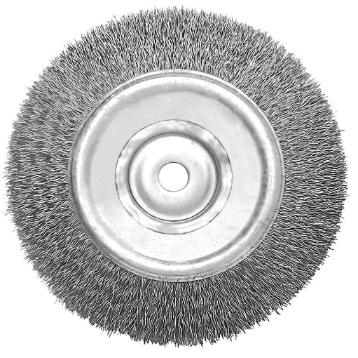 ESCOVA CIRCULAR MOTO ESMERIL ACO 150 X 19 FIO 0.40 6 X 3/4