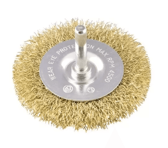 ESCOVA CIRCULAR ACO LATONADA 75X10 - H 1/4" X 3" X 3/8"