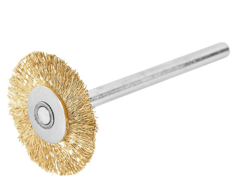 ESCOVA CIRCULAR LATÃO 20MM C/HASTE 3MM