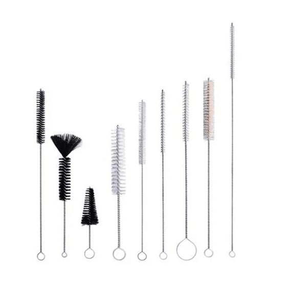 JG ESCOVAS TUBULAR DE NYLON COM 9 PCS