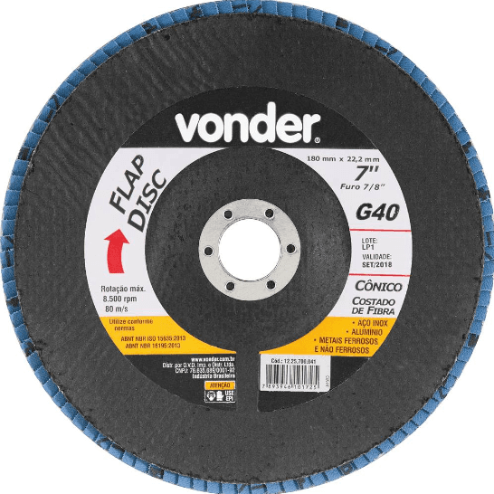 DISCO FLAP CONICO 7" #040