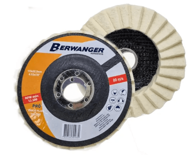DISCO FLAP 4.1/2" FELTRO PARA POLIMENTO