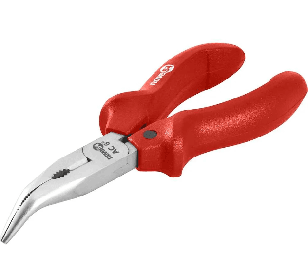 ALICATE MEIA CANA BICO CURVO 6" AC NIQUEL - NOVE54