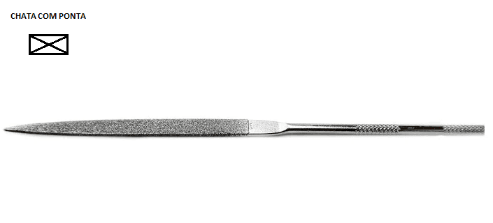 LIMA DIAMANTADA CHATA PONTA 140MM - LAC140 D126