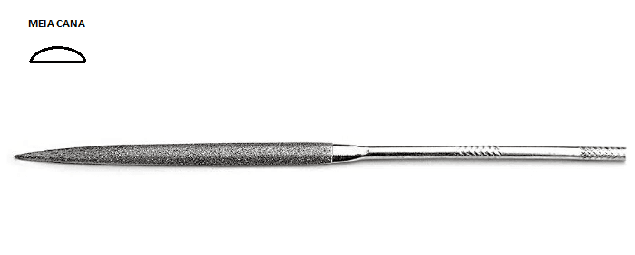 LIMA DIAMANTADA MEIA CANA 140MM - LAM140 D126