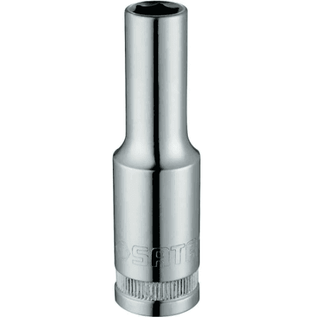 SOQUETE SEXTAVADO ENC 1/2 X 22 MM LONGO CROMO