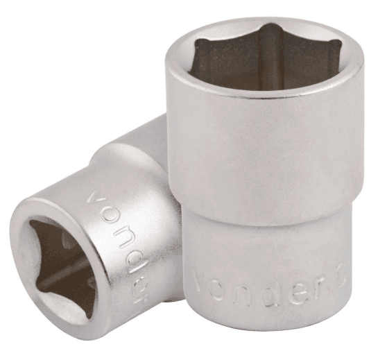 SOQUETE SEXTAVADO POL 19.05MM ENC 1/2 X 3/4"