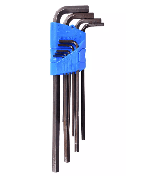 JG CHAVE ALLEN 1.50 A 10.00 MM LONGA - 09 PCS