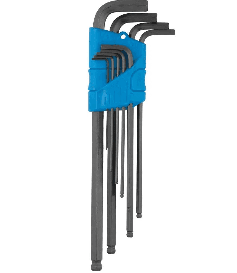 JG CHAVE ALLEN 1.50 A 10.00 MM LONGA - 09 PCS ABAULADA