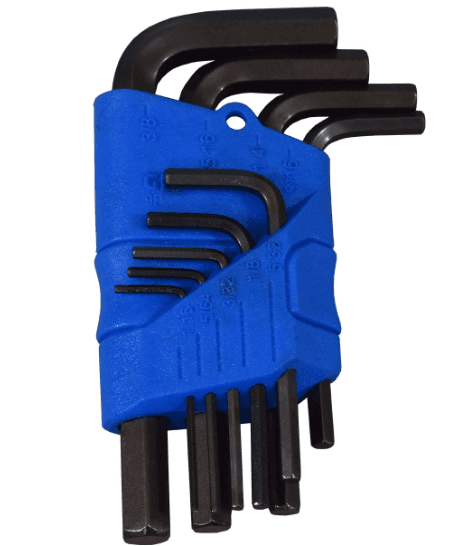 JG CHAVE ALLEN 1/16" A 3/8" CURTA - 09 PCS