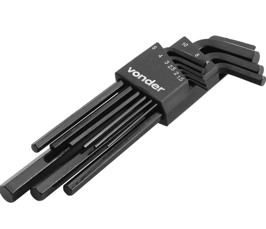 JG CHAVE ALLEN 1.50 A 10.00 MM CURTA - 09 PCS