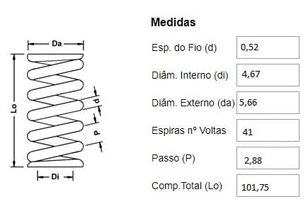 MOLA 258 COMPRESSAO