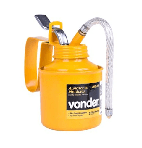 ALMOTOLIA METALICA BICO FLEXIVEL 250ML VONDER