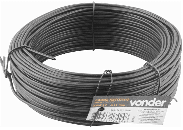 ARAME RECOZIDO BWG 14 - 2.11MM 1KG 36.5M